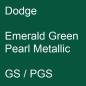 Preview: Dodge, Emerald Green Pearl Metallic, GS / PGS.